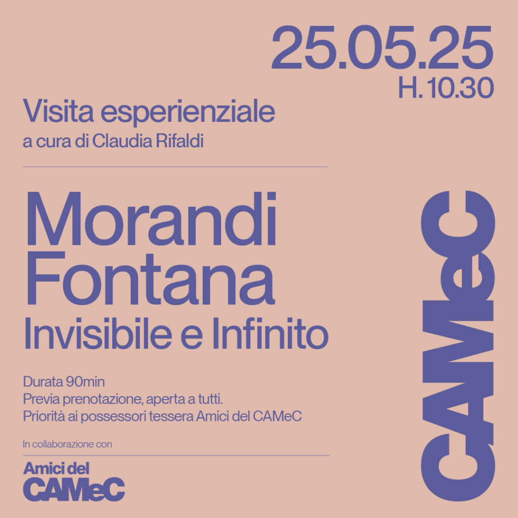 Al CAMeC, la visita esperienziale alla mostra Morandi Fontana. Invisibile e Infinito