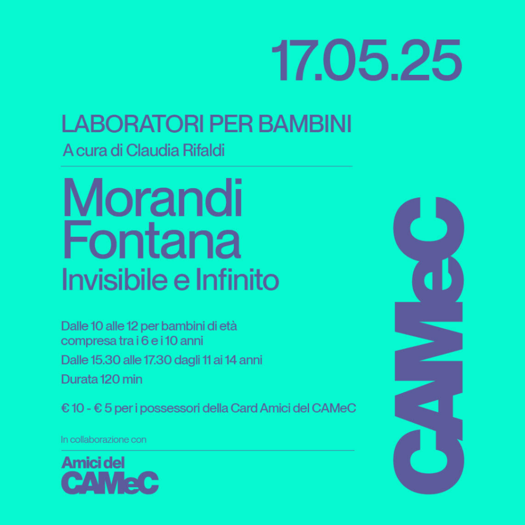 Laboratorio per Bambini - Morandi Fontana. Invisbile e Infinito